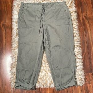 Talbots roll tab cargo pants